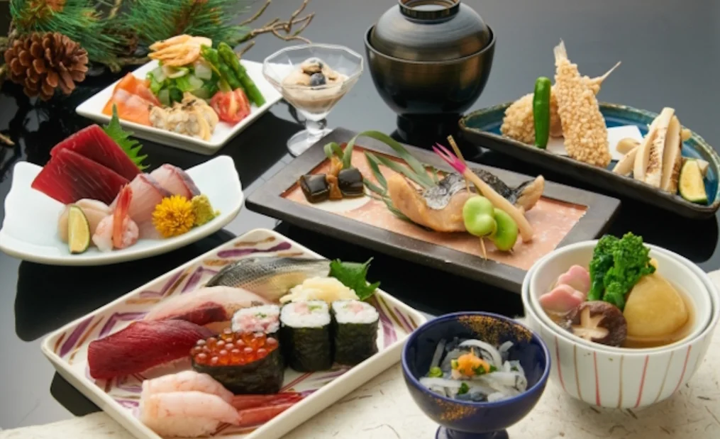 traditional japanese tableware and dining